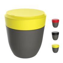 Lixeira 2,5 Litros Redonda Cesto Lixo Bancada Cozinha Escritório Banheiro Chumbo - Crippa