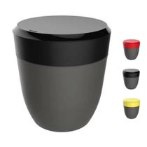 Lixeira 2,5 Litros Redonda Cesto Lixo Bancada Cozinha Escritório Banheiro Chumbo - Crippa
