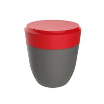 Lixeira 2,5 Litros Redonda Cesto Lixo Bancada Cozinha Escritório Banheiro Chumbo - Crippa