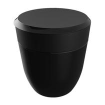 Lixeira 2,5 Litros Redonda Smart S Cesto Lixo Bancada Pia Cozinha Escritório Banheiro Preto - Crippa