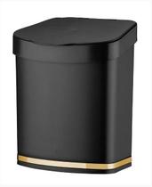 Lixeira 2,5l Cesto Plástico Tampa Bancada Cozinha