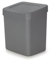 Lixeira 2,5l retangular cinza neo