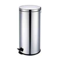 Lixeira 30 L Redonda Inox Com Pedal