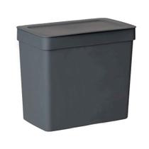 Lixeira 3,5 L Com Tampa Cozinha Pia Bancada Chumbo