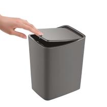 Lixeira 4 Litros Cozinha Escritório Banheiro Touch Fendi Mood