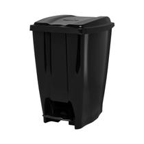 Lixeira 40 Litros Com Pedal Cesto De Lixo Preto - Jaguar