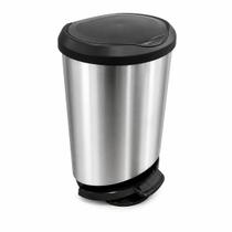 Lixeira 45L com Pedal e Trava Label Inox Arqplast Lixeira 45L com Pedal e Trava Label Inox Arqplast