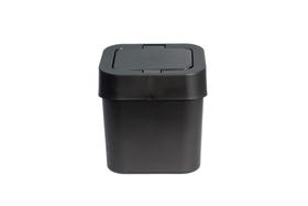 Lixeira 4l com tampa click preta micromax