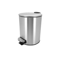 Lixeira 5 Litros Aço Inox Com Pedal Cesto Removível Mimo Lixeira 5 Litros Aço Inox Com Pedal Cesto Removível Mimo