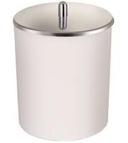 Lixeira 5 Litros Branca Com Tampa Aço Inox Lixeira 5 Litros Branca Com Tampa Aço Inox
