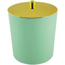 Lixeira 5 Litros Com Tampa Dourada Ultimo Detalhes