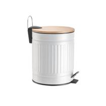 Lixeira 5 litros jolitex fluted metal 20,5x20,5x24,5 0118006