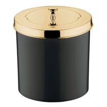 Lixeira 5 Litros Tampa Cesto De Lixo Dourado Para Banheiro Pia Cozinha- 551DD Future Lixeira 5 Litros Tampa Cesto De Lixo Dourado Para Banheiro Pia Cozinha- 551DD Future
