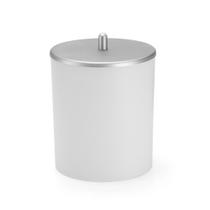 Lixeira 5 LTS Branco Aço Escovado 1928 Arthi