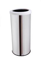 Lixeira 50 Litros Aço Inox Com Aro Plástico Cozinha Banheiro