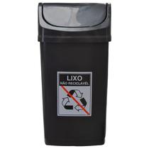 Lixeira 50 litros coleta seletiva lixo não recicláveis