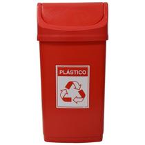 Lixeira 50 litros coleta seletiva plásticos
