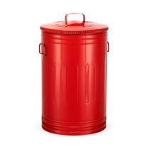 Lixeira 50 litros vermelha lata de lixo americana aço Lixeira 50 litros vermelha lata de lixo americana aço