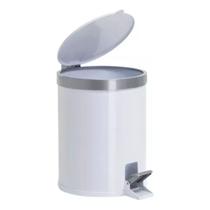 Lixeira 5L Banheiro Cozinha Escritório 5 Litros Cesto de Lixo com Pedal Viel 3552 Branca