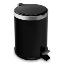 Lixeira 5L Banheiro Cozinha Escritório 5 Litros Cesto de Lixo com Pedal Viel 3582 Preta