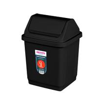 Lixeira 5L Basculante Plástico Preto Sanremo Lixeira 5L Basculante Plástico Preto Sanremo
