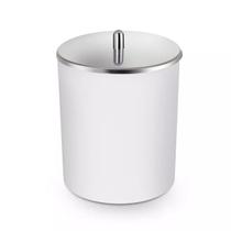 Lixeira 5l branca tampa inox cozinha lavabo escritório arthi Lixeira 5l branca tampa inox cozinha lavabo escritório arthi