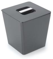 Lixeira 5l quadrada cinza neo - forma utilidades Lixeira 5l quadrada cinza neo - forma utilidades