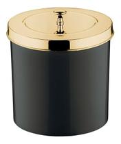 Lixeira 5l Tampa Cesto De Lixo Dourado Banheiro Pia Cozinha
