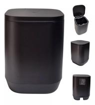 Lixeira 6 Litro Banheiro Piso Parede c/ Tampa Closet Adesivo