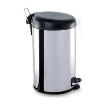 Lixeira 6,0L Inox C/Tampa Preta Brinox