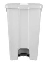 Lixeira 60L quadrada Branca com tampa e pedal P60B4 JSN Lixeira 60L quadrada Branca com tampa e pedal P60B4 JSN