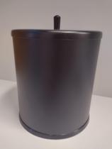 Lixeira 6,3 litros aço inox tampa pino preta 30063/black - CP