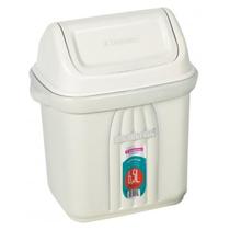 Lixeira 6,5 Litros Cesto Lixo Plástico Com Tampa Basculante Banheiro Pia Cozinha - 278 Sanremo Lixeira 6,5 Litros Cesto Lixo Plástico Com Tampa Basculante Banheiro Pia Cozinha - 278 Sanremo