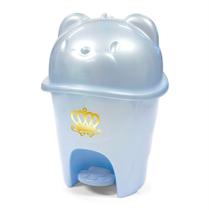 Lixeira 6,5L Urso com Pedal Azul 953 Cajovil