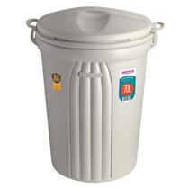 Lixeira 70 Litros Plástica Grande Com Alças Cesto De Lixo Áreas Externas Internas Bege - 290 Sanremo Lixeira 70 Litros Plástica Grande Com Alças Cesto De Lixo Áreas Externas Internas Bege - 290 Sanremo