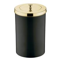 Lixeira 8 Litros Tampa Cesto De Lixo Dourado Para Cozinha Banheiro Escritório - 581DD Future Lixeira 8 Litros Tampa Cesto De Lixo Dourado Para Cozinha Banheiro Escritório - 581DD Future