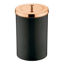Lixeira 8 Litros Tampa Cesto De Lixo Rose Gold Para Cozinha Banheiro Escritório - 581RG Future Lixeira 8 Litros Tampa Cesto De Lixo Rose Gold Para Cozinha Banheiro Escritório - 581RG Future