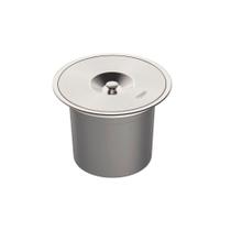 Lixeira 8l Inox Com Balde Plástico - Tramontina