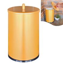 Lixeira 9,1 Litros Cesto De Lixo Tampa Pino Banheiro Pia Cozinha Dourado Fosco - 30091/P CP Lixeira 9,1 Litros Cesto De Lixo Tampa Pino Banheiro Pia Cozinha Dourado Fosco - 30091/P CP