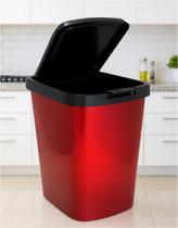 Lixeira 9l Metalizado + Tampa Click Banheiro Cozinha Lixeira 9l Metalizado + Tampa Click Banheiro Cozinha