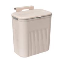 Lixeira 9L Suspensa Com Suporte Adesivo e Alça Parede