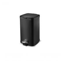 Lixeira Aço Carbono Pedal Balde Frame 12l Brinox Preto Brinox