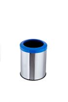 Lixeira Aço Inox 15 Litros Cozinha Banheiro Aro Plástico