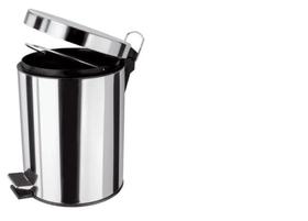 Lixeira Aço Inox 3 Litros Banheiro Cozinha Pedal C/ Tampa