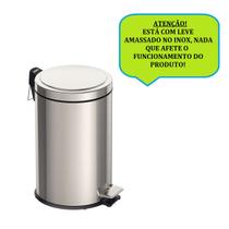 Lixeira aço inox com pedal 5l tramontina 94538/105 * salvados
