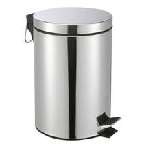Lixeira aço inox com pedal cesto removível lata de lixo 5L Lixeira aço inox com pedal cesto removível lata de lixo 5L