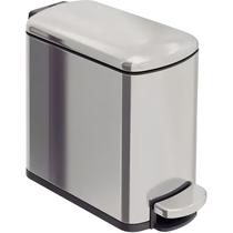 Lixeira Aço Inox Com Pedal Tipo D Slim Tramontina 6L Fina