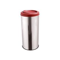 Lixeira Aço Inox Para Cozinha Reciclável 25 Litros Tampa