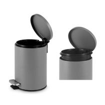 Lixeira Aço Inox Premium 3 Litros Com Pedal Antiaderente Acabamento Matte