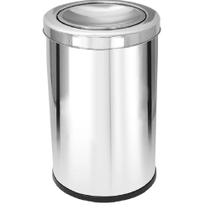 Lixeira aco inox tampa meia esfera 30l Lixeira aco inox tampa meia esfera 30l